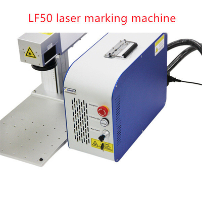 Jewelry Coding And Marking Machine Touch Screen 50w Fiber Fly Laser Printer
